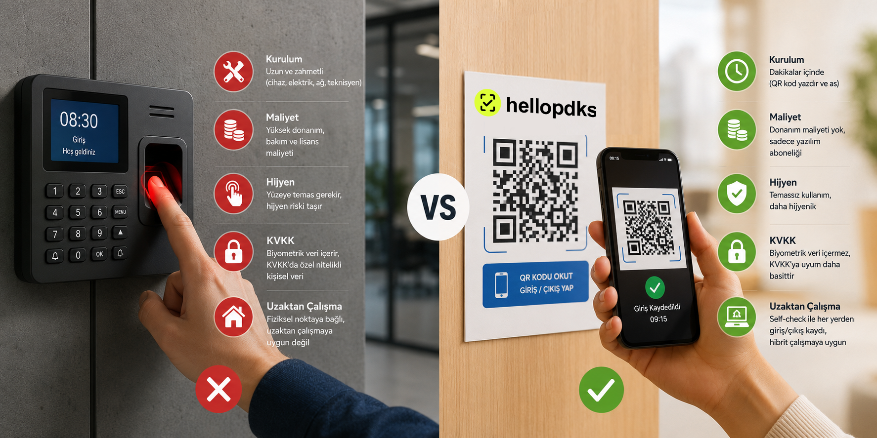 Parmak İzi mi QR Kodlu PDKS mi? Hangisi Daha Avantajlı