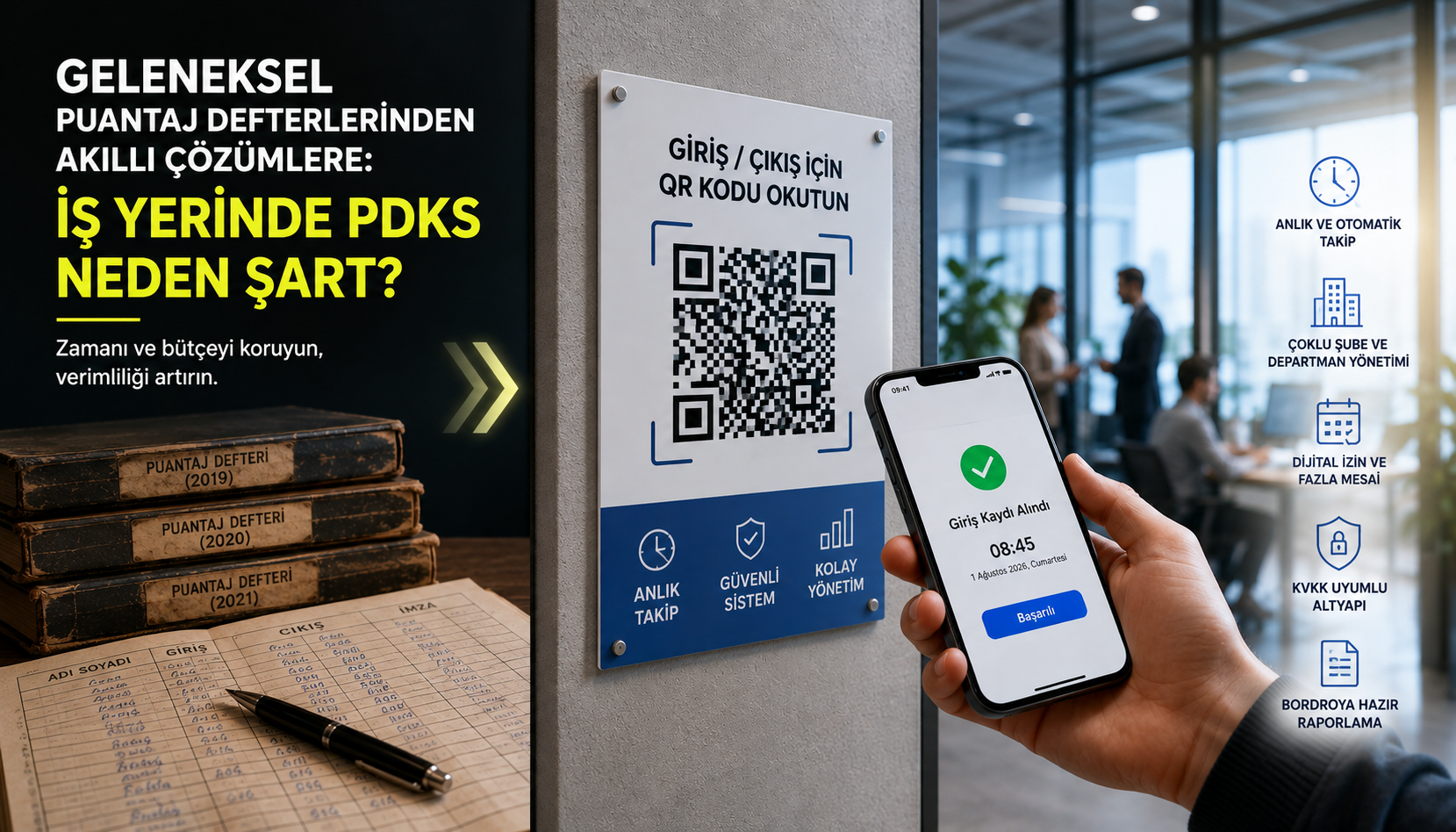 Geleneksel Puantaj Defterlerinden Akıllı Çözümlere: İş Yerinde PDKS Neden Şart?